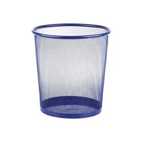Bigpoint BP409-35 Orta Mavi Metal Perfore Çöp Kovası