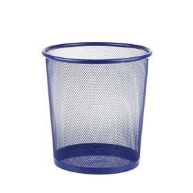 Bigpoint BP409-35 Orta Mavi Metal Perfore Çöp Kovası