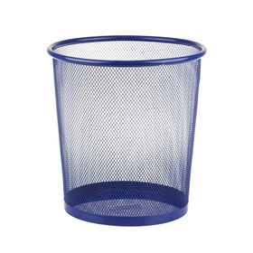 Bigpoint BP40935 Küçük Mavi Metal Perfore Çöp Kovası