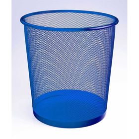 Bigpoint BP40935 Küçük Mavi Metal Perfore Çöp Kovası