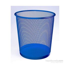 Bigpoint BP40935 Küçük Mavi Metal Perfore Çöp Kovası
