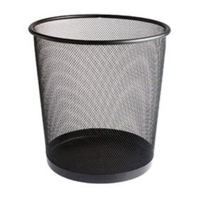 Bigpoint BP40995 Küçük Siyah Metal Perfore Çöp Kovası
