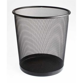 Bigpoint BP40995 Küçük Siyah Metal Perfore Çöp Kovası