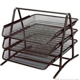 Bigpoint BP41311 3'lü Silver Metal Perfore Evrak Rafı