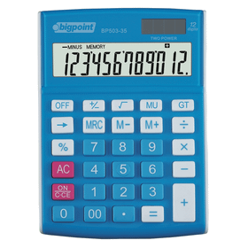 Bigpoint BP503 Mavi 12 Hane Hesap Makinesi