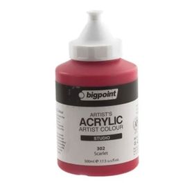 Bigpoint BPPAS500A-302 Scarlet 500 ml Akrilik Boya