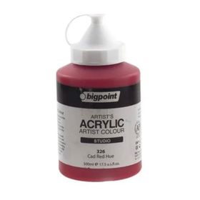 Bigpoint BPPAS500A-326 Cad Red Hue 500 ml Akrilik Boya