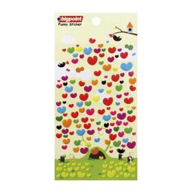 Bigpoint Çok Renkli Kalpler 2 Sticker