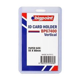 Bigpoint Dikey Şeffaf 55x88 mm Kart Kabı