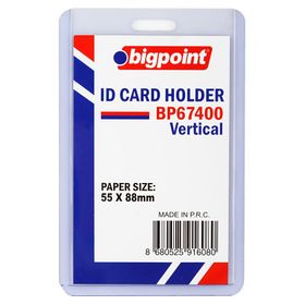 Bigpoint Dikey Şeffaf 55x88 mm Kart Kabı
