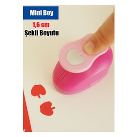 Bigpoint Elma Şekilli Mini Boy 1.6 cm Şekilgeç