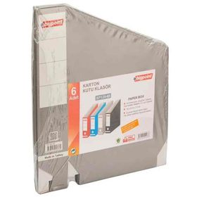 Bigpoint Gri 6'lı Paket Karton Kutu Klasör