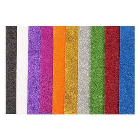 Bigpoint Karışık 10 Renk 35x50 cm Simli Eva