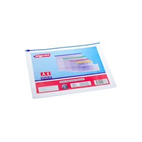 Bigpoint Kilitli Döküman Dosyası A4 Pvc Mavi 12'li Poşet Dosya