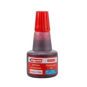 Bigpoint Kırmızı 30 ml 12'li Istampa Mürekkebi