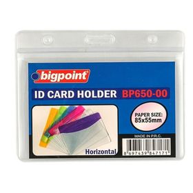 Bigpoint Korumalı Yatay Şeffaf 85x55 mm Kart Poşeti