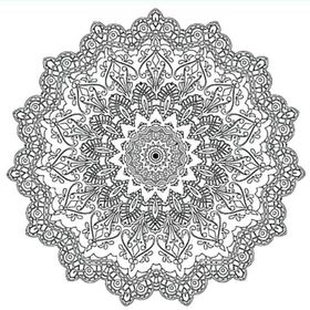 Bigpoint Mandala Baskılı 30x30 cm Pres Tuval