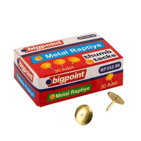 Bigpoint Metal Sarı Pirinç Raptiye