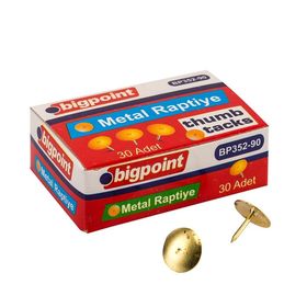 Bigpoint Metal Sarı Pirinç Raptiye