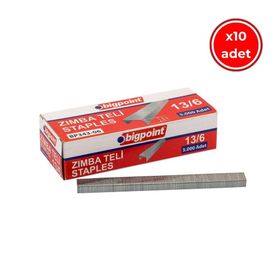 Bigpoint No 13/6 6 mm 5000 Adet 10 Adet Kutu Zımba Teli