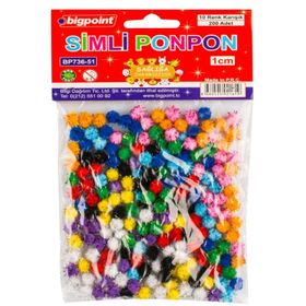 Bigpoint Simli 1 cm 10 200'lü Ponpon