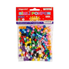 Bigpoint Simli 1 cm 10 200'lü Ponpon