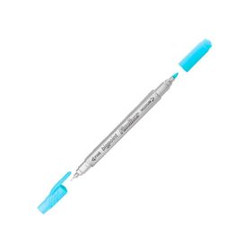 Bigpoint Twin 0.4 1.2 mm Çift Fiber Uç Açık Mavi Fineliner Kalem