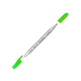 Bigpoint Twin 0.4 1.2 mm Çift Fiber Uç Açık Yeşil Fineliner Kalem