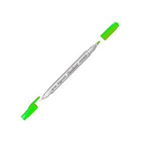 Bigpoint Twin 0.4 1.2 mm Çift Fiber Uç Açık Yeşil Fineliner Kalem