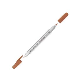 Bigpoint Twin 0.4 1.2 mm Çift Fiber Uç Kahverengi Fineliner Kalem