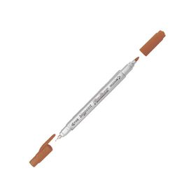 Bigpoint Twin 0.4 1.2 mm Çift Fiber Uç Kahverengi Fineliner Kalem
