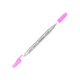 Bigpoint Twin 0.4 1.2 mm Çift Fiber Uç Pembe Fineliner Kalem