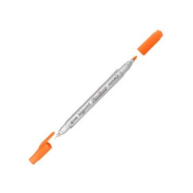 Bigpoint Twin 0.4 1.2 mm Çift Fiber Uç Turuncu Fineliner Kalem