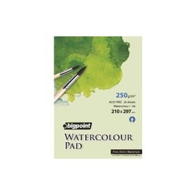 Bigpoint Watercolour Pad 250 g 25 Yaprak A4 Suluboya Blok