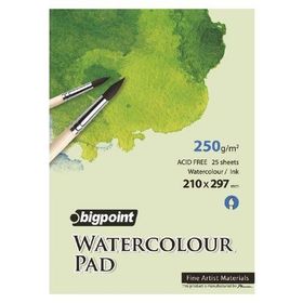 Bigpoint Watercolour Pad 250 g 25 Yaprak A4 Suluboya Blok