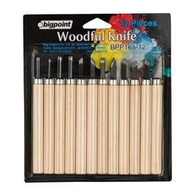Bigpoint Woodful Graver Knife 12'li Ahşap Oyma Set
