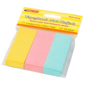 Bigpoint Yapışkanlı Neon 40x50 mm 3'lü 4 Renk Not Kağıdı