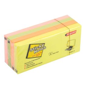 Bigpoint Yapışkanlı Neon 40x50 mm 3'lü 4 Renk Not Kağıdı