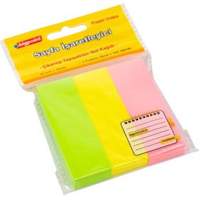 Bigpoint Yapışkanlı Neon 40x50 mm 3'lü 4 Renk Not Kağıdı