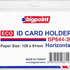 Bigpoint Yatay 128x91 mm 10'lu Poşet Eco Kart Poşeti