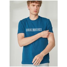 Bikkembergs C41012S Turkuaz Erkek T-shirt