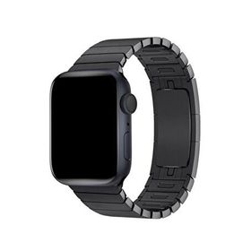 Bikordon Apple Watch Uyumlu 38/40/41 mm Siyah Bilezik Loop Çelik Kordon