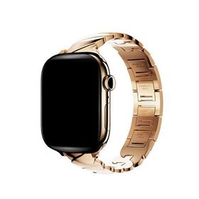 Bikordon Apple Watch Uyumlu Rosina Aurina Pembe Loop Çelik Akıllı Saat Kordon