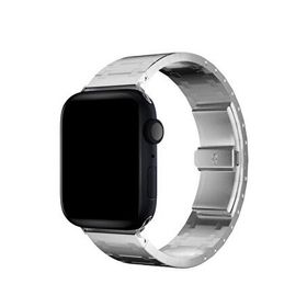 Bikordon Apple Watch Uyumlu Royal Edition Gri Çelik Unisex Akıllı Saat Kordon