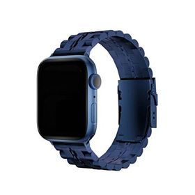 Bikordon Apple Watch Uyumlu Steelmaster Mavi Loop Carolina Çelik Akıllı Saat Kordon