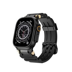 Bikordon Gripline Apple Watch Ultra Uyumlu Blackout Siyah Akıllı Saat Kordon
