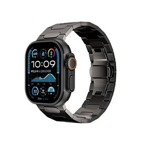 Bikordon Titanova Siyah Apple Watch Uyumlu Titanyum Akıllı Saat Kordon