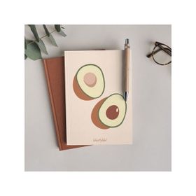 Bikutumutluluk Boho Avokado Defter Çizgisiz Defter
