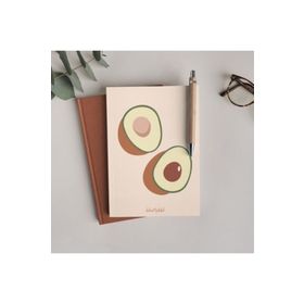 Bikutumutluluk Boho Avokado Defter Çizgisiz Defter
