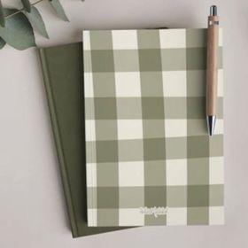 Bikutumutluluk Haki Yeşil Oduncu Gömlek Deseni Defter